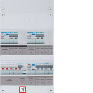 Hager - VISION Groepenkast, geassembleerd vkl222f63-fr