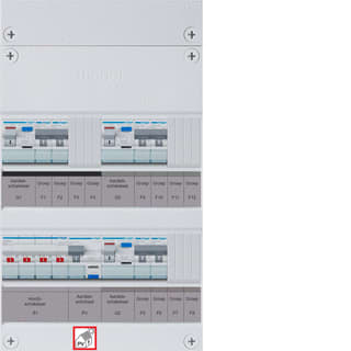 Hager - VISION Groepenkast, geassembleerd Vkl222F63-R