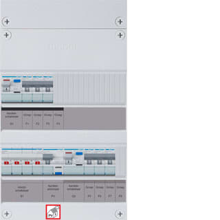 Hager - VISION Groepenkast, geassembleerd vkl330f63-r