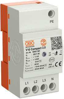 OBO - Netoverspanningsbeveiliging V10 Compact 2.0 255V