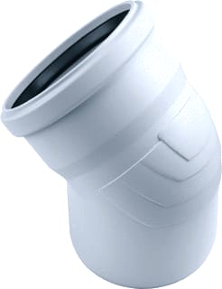 REHAU - RAUPIANO Fitting met 2 aansluitingen Raupiano+ Bocht Dn 90 45Gr