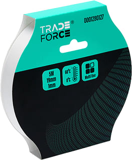 TRADEFORCE - Zelfklevende tape DUBBZIJD TAPE 19MM 5M WIT