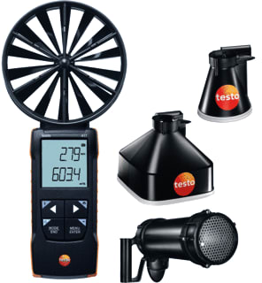 Testo - Luchtdebietmeter 417 Set 2