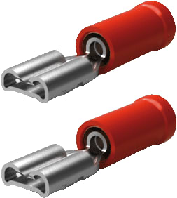 AMP - INSULATED TERMINALS AND SPLICES PIDG TERMINALS AND SPLICES Aderdoorverbinder rond/vlak fastonst 9-0160481-5 ds100