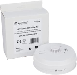 Ei - Brandmelder 144E Hittmldr 230V Bckup 9V