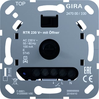 Gira - RTR Ruimtethermostaat 230V Verbrcont Bas
