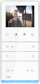 Niko - Binnentelefoon deurcommunicatie Slanke Videobinnenpost