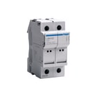 Hager - Houder voor cilindrische zekering Zekhdr L32 2P 25A 2Mod