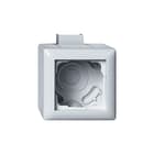 Gira - Standaard 55 Opbouwbak inbouwschakelmateriaal Ob Beh 1V Afdekr S55 Zwg