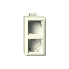 Gira - Standaard 55 Opbouwbak inbouwschakelmateriaal Ob 2-V K/P S55 Cwg