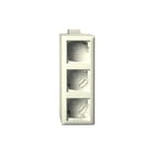 Gira - Standaard 55 Opbouwbak inbouwschakelmateriaal Ob 3-V K/P S55 Cwg