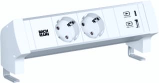 Bachmann - Bureau aansluitunit Desk Styl 2X230V Ra 1Xusb
