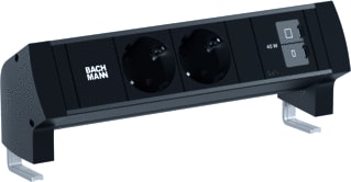 Bachmann - Bureau aansluitunit Desk Styl 2X230V Ra 1Xusb