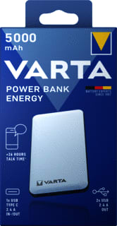 Varta - Power Bank Energy Batterij, oplaadbaar  57975.101.111