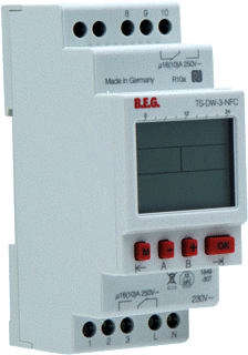 BEG - Chronolux Time Switch Digitale schakelklok vr paneelbouw nfc schakklok 2kan