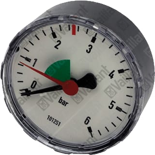 Vaillant - Toeb./onderd. gasgestookte cv-ketel Manometer 101252