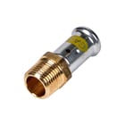 Henco - 17PG Fitting met 2 aansluitingen Gas Rechte Nip Bu 20X3/4