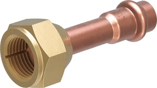 VSH - CoolPress COP5359SAE Fitting met 2 aansluitingen Flkop Bronzenmoer 1/2" Zk2