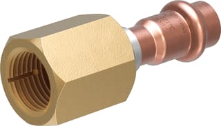 VSH - CoolPress COP5359SAL Fitting met 2 aansluitingen Flkop Rvs/Brons 5/8" Zk2