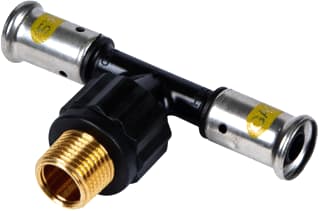 Henco - 14PKG Fitting met 3 aansluitingen gas pers t 20x1/2x20 bu