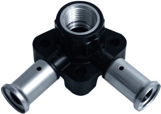 Henco - 3PK-X Muurplaat mpl bi dub kort 20x1/2x20