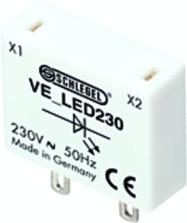 Schlegel - Toeb./onderd. drukknop/signaallamp  ve_led230_s