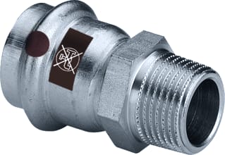 Viega - Temponox 1711 Fitting met 2 aansluitingen Overgkop Met Sc 22X1