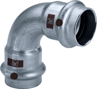 Viega - Temponox 1716 Fitting met 2 aansluitingen Bocht 90 Met Sc 28