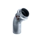 Viega - Temponox 17261 Fitting met 2 aansluitingen Bocht 45 Met Sc 15