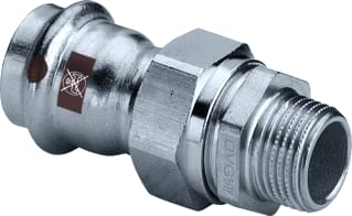 Viega - Temponox 1765 Fitting met 2 aansluitingen Schrfkop Met Sc 22X3/4
