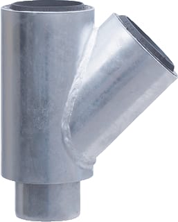 Lorowerk - Fitting met 3 aansluitingen dw t-stuk125/45gr 58022x