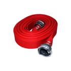 Ubel - Plat oprolbare brandslang met kopp. Red 75Mm 2Xnok 81 L=20