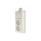 Jung - Combinatie schakelaar/wcd wcd 2v ra+schak 1p/w+mp w