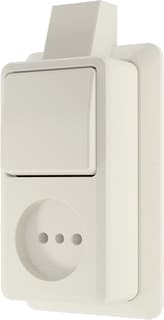 Jung - Combinatie schakelaar/wcd wcd 1v+ schak 1p/w+mp wt