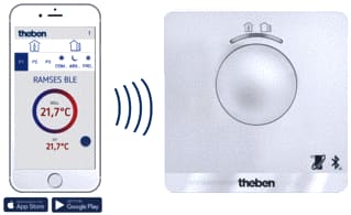 Theben - RAMSES BLE Ruimteklokthermostaat 850 ble ot