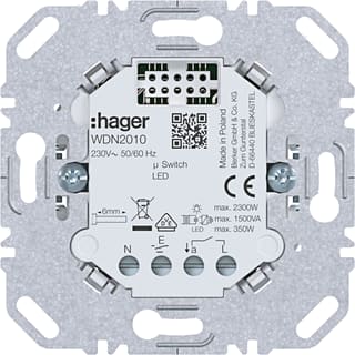 Hager - Elektronische schakelaar (compleet)  wdn2010