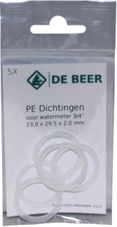 De Beer - Pakkingring Pe-Ring 17,0X24,0X2 1/2 5