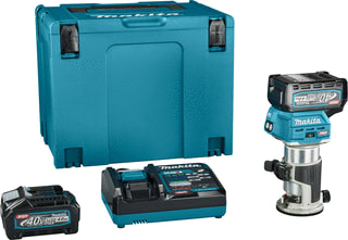 Makita - XGT 40 V Max Kantenfrees (accu) 40V Max Boven+Kantenfrees