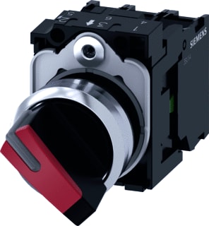 Siemens - Keuzeschakelaar selector switch o-i red