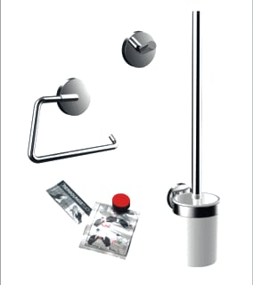 Emco - Round Set sanitaire accessoires Toiletset Chroom