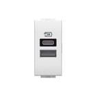 Bticino - LivingLight USB-voeding Legr Usb A+C 15W 1M W