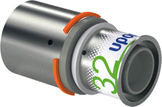 Uponor - Fitting met 2 aansluitingen Sprss +Kpplng, Ppsu 40-32