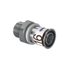 Uponor - Fitting met 2 aansluitingen S-Prss +Puntstk 16-R3/8Mt