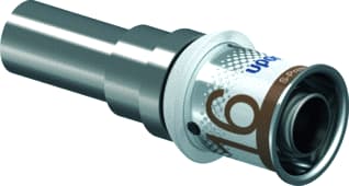 Uponor - Fitting met 2 aansluitingen S-Prsss Overg 16-12Cu