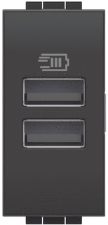Bticino - LivingLight USB-voeding Legr 2 X Usb-A 15W 1M Antr