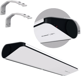 FLOWAIR - System Line Slim-E Elektrisch luchtgordijn Deur E-200 W