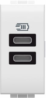 Bticino - LivingLight USB-voeding Legr 2 X Usb-C 15W 1M W