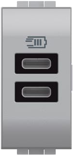 Bticino - LivingLight USB-voeding Legr 2 X Usb C 15W 1M Tech