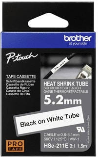 Brother - Labeltape Krimpkous Hse-211E 5,2Mm