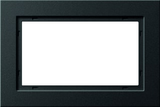 Gira - E2 Afdekraam schakelmateriaal Afdkrm 1½V Zwart Mat